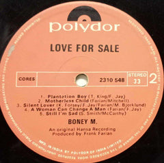 BONEY M LOVE FOR SALE - ENGLISH VINYL LP