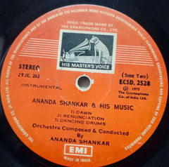 INSTRUMENTAL ANANDA SHANKAR AND HIS MUSIC - VINYL LP