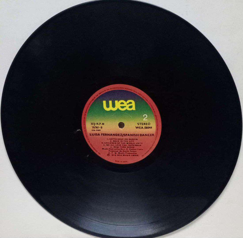 Luisa Fernandez Spanish Dancer — LP vinyl record cover