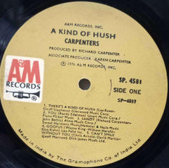 A KIND OF HUSH CARPENTERS - ENGLISH VINYL LP