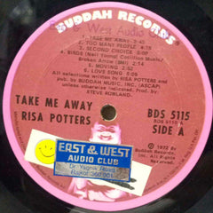 TAKE ME AWAY RISA POTTERS - ENGLISH VINYL LP