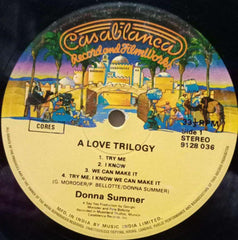 A LOVE TRILOGY DONNA SUMMER - ENGLISH VINYL LP