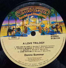 A LOVE TRILOGY DONNA SUMMER - ENGLISH VINYL LP