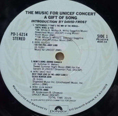 THE MUSIC FOR UNICEF CONCERT A GIFT OF SONG - ENGLISH VINYL LP