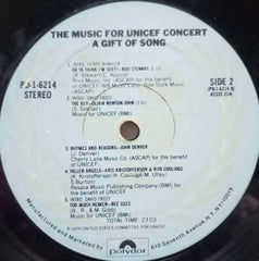 THE MUSIC FOR UNICEF CONCERT A GIFT OF SONG - ENGLISH VINYL LP