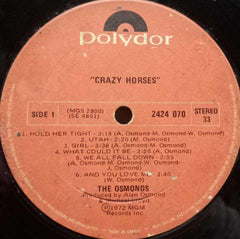 CRAZY HORSES - ENGLISH VINYL LP