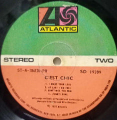 C'EST CHIC - ENGLISH VINYL LP