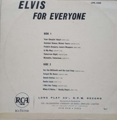 ELVIS FOR EVERYONE - ENGLISH VINYL LP