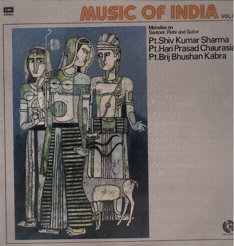 Music of India - Melodies on Santoor, Vol 1 Bollywood Vinyl LP