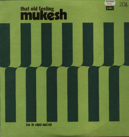Mukesh - That Old Feeling Bollywood Vinyl LP