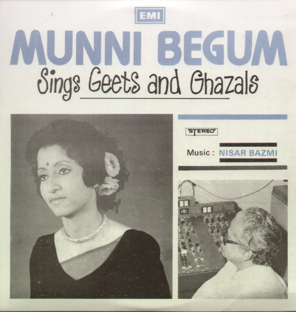 Munni Begum sings geets & ghazals Bollywood Vinyl EP