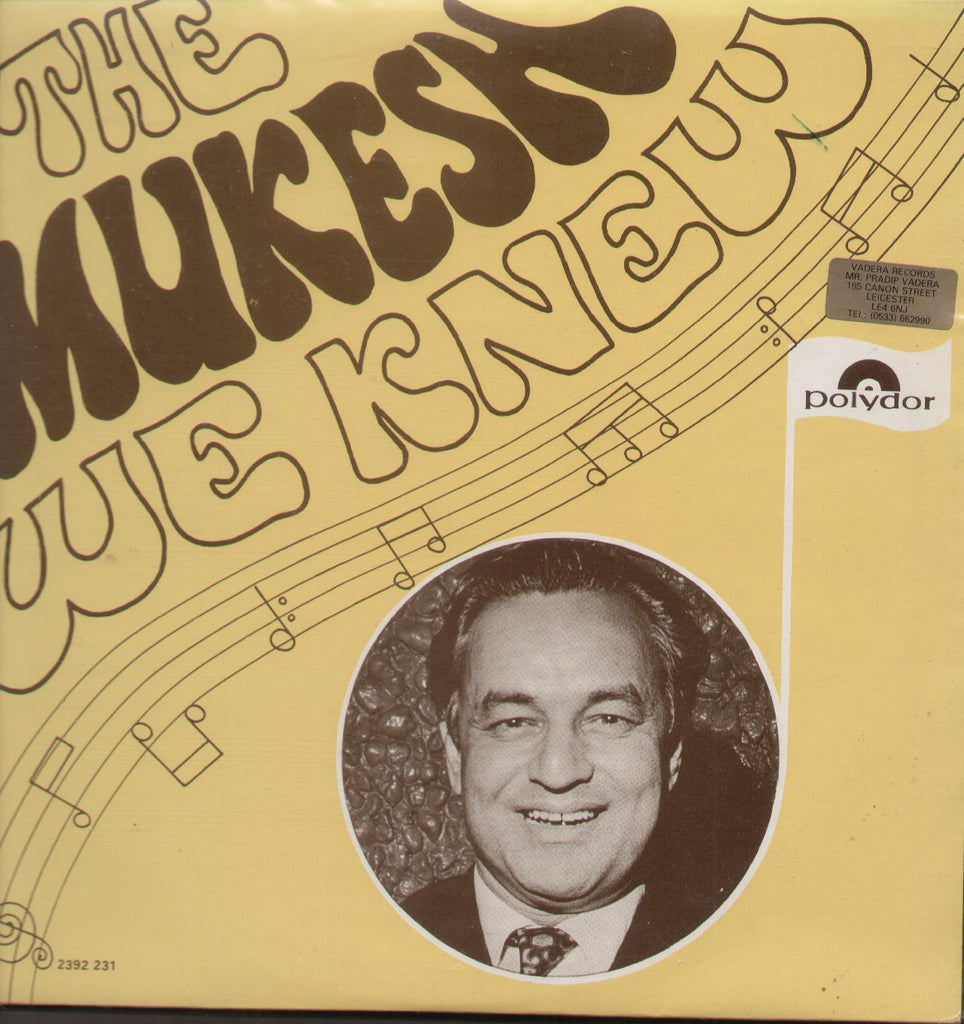 The Mukesh we knew Bollywood Vinyl LP