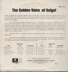 The Golden voice of K L Saigal Bollywood Vinyl LP