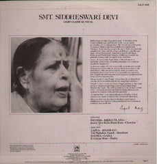 SMT. Siddheswari Devi - Brand new Indian Vinyl LP
