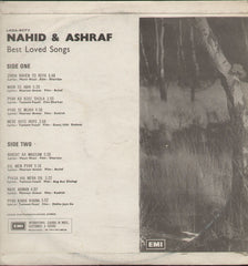 Ashraf And Nahid - Best-Loved Songs - Bollywood Vinyl LP