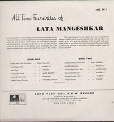 All Time Favourites of Lata Mangeshkar Bollywood Vinyl LP