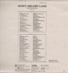 Down Memory Lane - Hindi Film Songs Vol. 1 & 2 Indian Vinyl LP