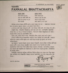 Pannalal Bhattacharya - Indian Vinyl LP