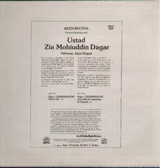 Ustad Zia Mohiuddin Dagar - Brand new Indian Vinyl LP