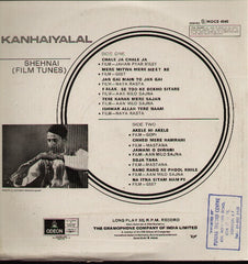 Shehnai Kanhaiyalal Bollywood Vinyl LP