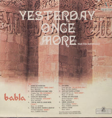 Babla - yesterday once more instrumental - Indian Vinyl LP