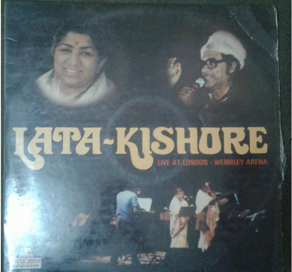 Lata - Kishore Live at London Wembley Arena - Compilations Bollywood Vinyl LP - Dual LPs
