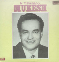 In Tribute to Mukesh LP Bollywood Vinyl LP