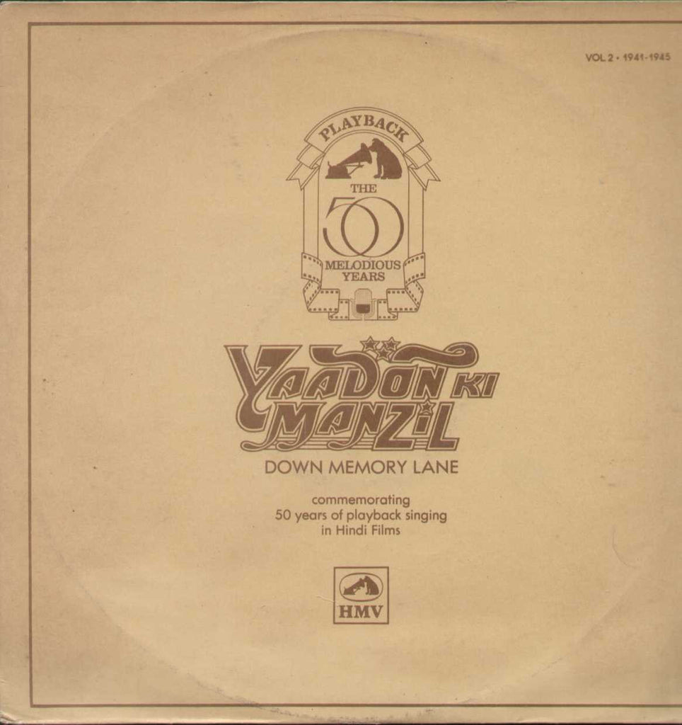 Yaadon Ki Manzil Hindi LP - Vol. 2 - Bollywood Vinyl LP