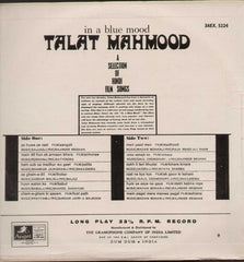 In A Blue Mood Talat Mahmood Bollywood Vinyl LP