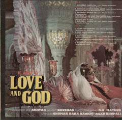 Love And God 1980 Hindi Bollywood Vinyl LP