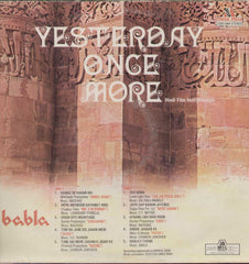 Yesterday Once More Hindi Film Instrumental LP