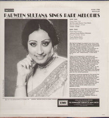 Parween Sultana Sings Rare Melodies Bollywood Vinyl LP
