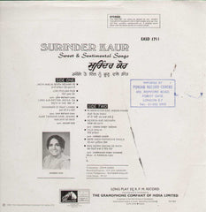 Surinder Kaur Bollywood Vinyl LP