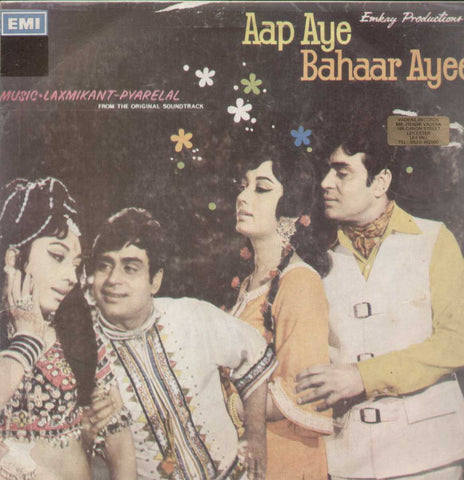 Aap Aye Bahaar Ayee 1970 Bollywood Vinyl LP