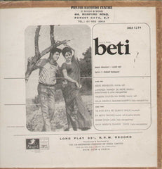 Beti 1960 Bollywood Vinyl LP