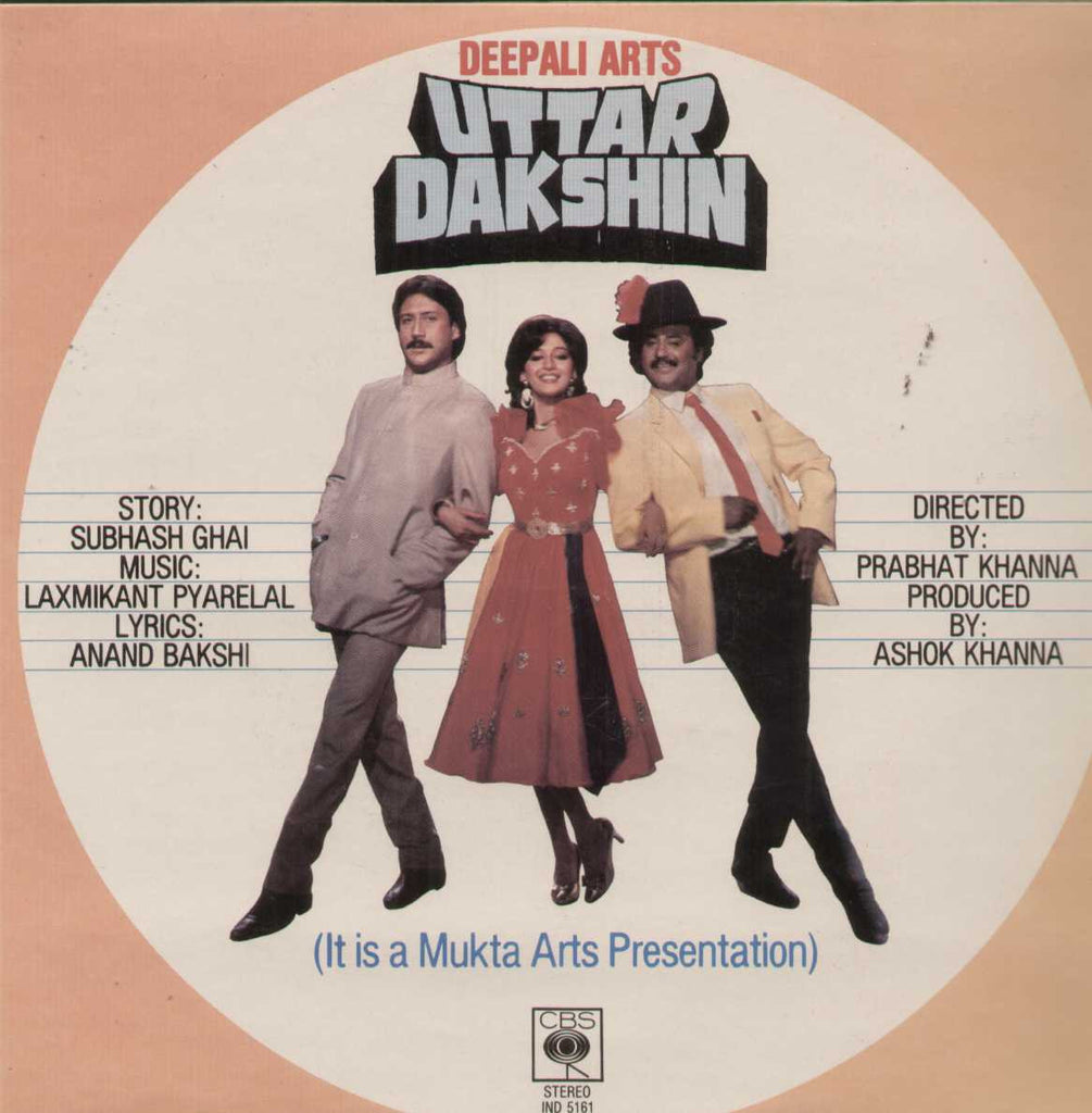 Uttar Dakshin 1980 Bollywood Vinyl LP