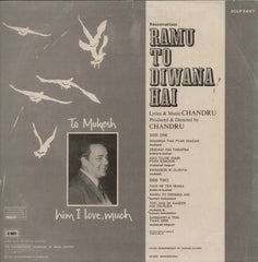 Ramu To Diwana Hai 1980 Bollywood Vinyl LP