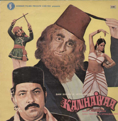 Kanhaiyaa 1980 Bollywood Vinyl LP