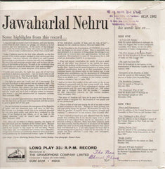 Jawaharlal Nehru Bollywood Vinyl LP