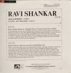 Ravi Shankar Sitar Bollywood Vinyl LP- First Press