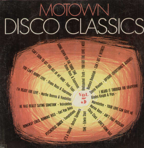 Motown Disco Classics English Vinyl LP