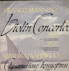 Franco Mannino Violin Conceertos English Vinyl LP
