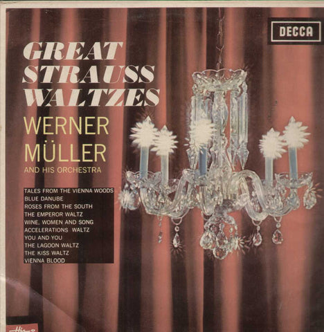 Great Strauss Waltzes Werner Muller English Vinyl LP