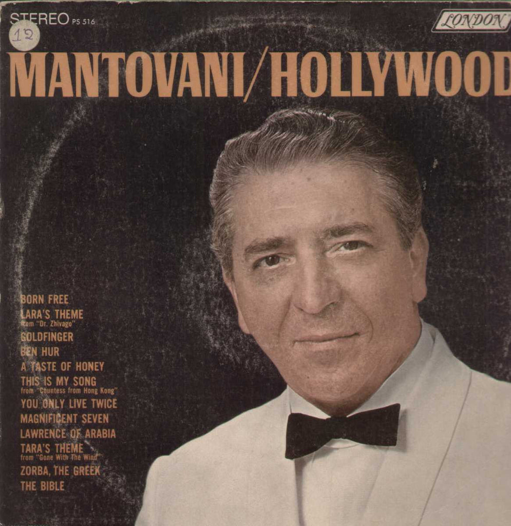 Mantovani/ Hollywood English Vinyl LP