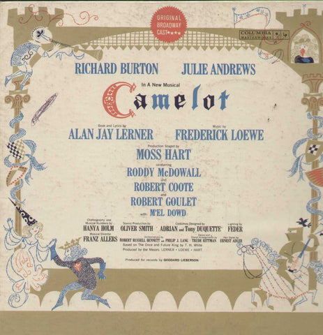 Camelot Richard Borton Julie Andrews English Vinyl LP