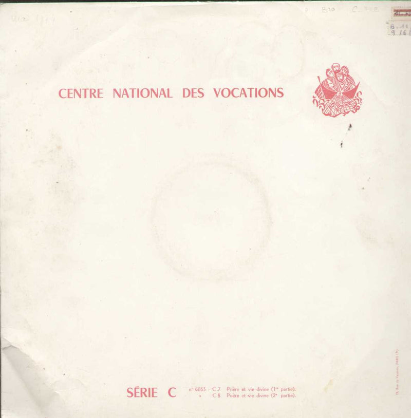 Centre National Des Vocations Srie C English Vinyl LP