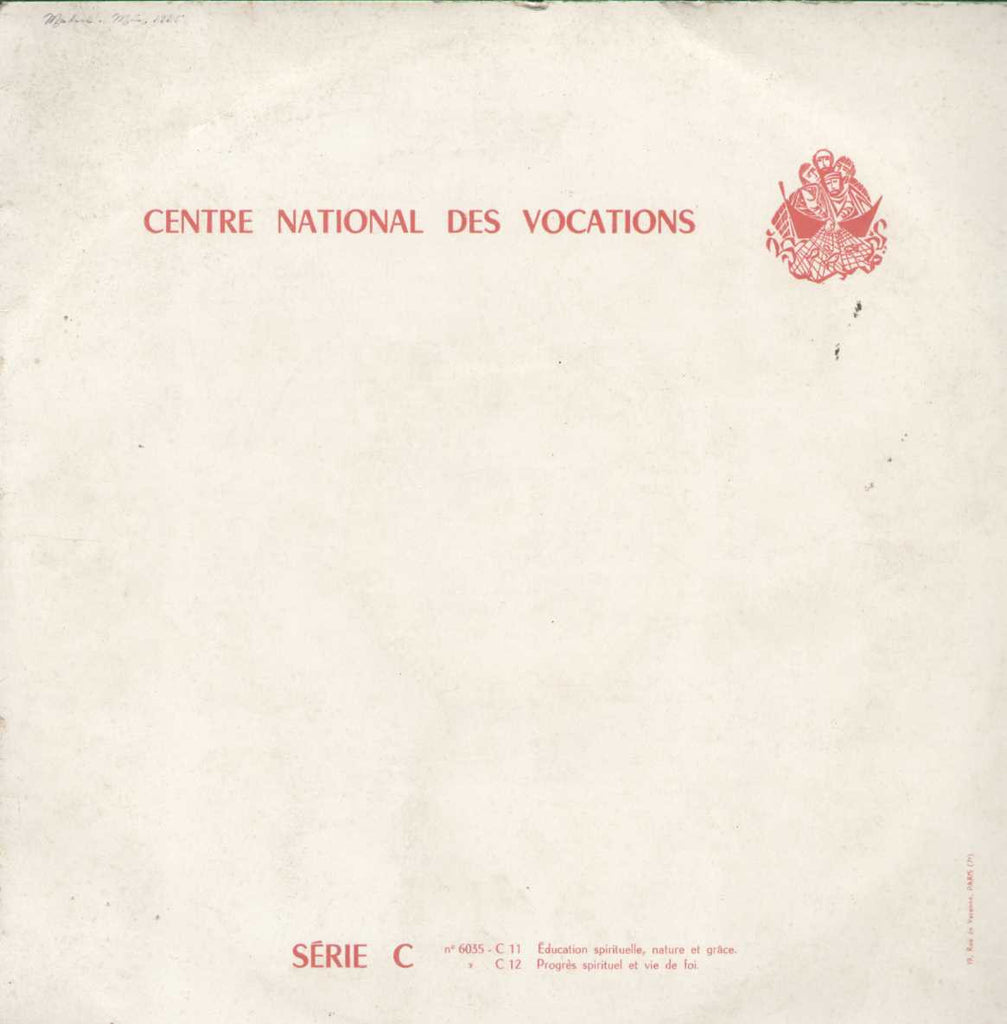 Centre National Des Vocations Srie C English Vinyl LP