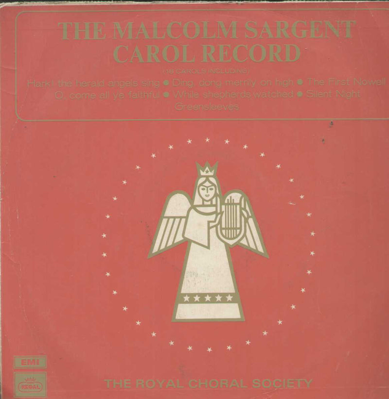 The Malcolm Sargent Carol Record English Vinyl LP
