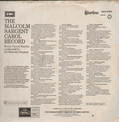 The Malcolm Sargent Carol Record English Vinyl LP