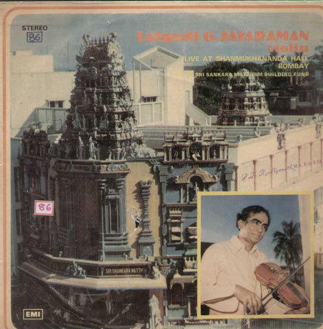Lalgudi G. Jayaraman Violin Bollywood Vinyl LP